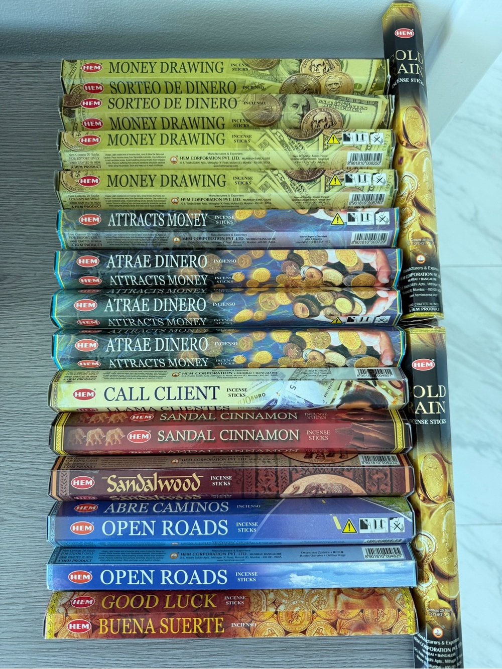 HEM Incense Sticks Bundle Money Drawing Open Roads Good Luck Sandalwood
